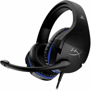 Spelhörlurar med mikrofon Hyperx HyperX Cloud Stinger PS5-PS4 svart/blå